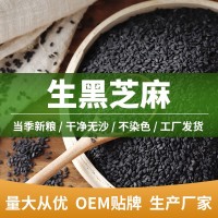 新货生黑芝麻500g黑芝麻无染色五谷杂粮散装50斤非熟黑芝麻厂家