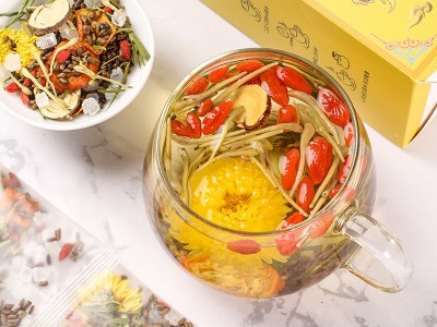 菊花决明子茶 盒装组合花草茶袋泡茶 熬夜恢复茶金银花菊花枸杞茶图3