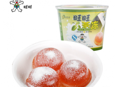旺仔摇滚冻 粘粉果冻爽 休闲 旺旺果冻 零食132g/16杯图1