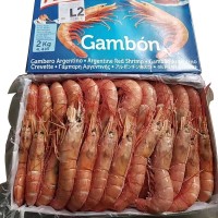 新货阿根廷红虾L2号 大红虾海鲜冷冻虾 4斤一盒40至60只