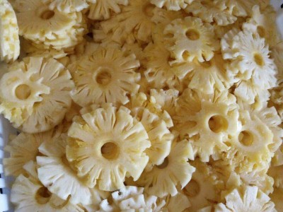 速冻菠萝块 菠萝丁 菠萝片 菠萝扇形块图1