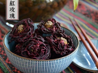 墨红玫瑰 花草茶 云南干玫瑰花 散装批发 一件代发图2