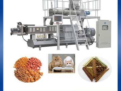 真诺低温烘焙粮猫狗粮设备 全自动宠物零食冷挤压生产线图1