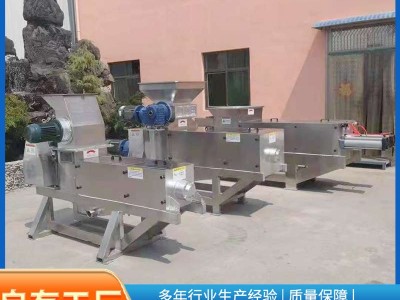泔水潲水压榨机 餐厨垃圾脱水设备 一体化输送螺旋压榨机图2