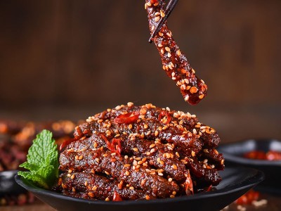 老川东麻辣牛肉干成都重庆年货烧烤牛肉特产 零食工厂代发 牛肉干图2