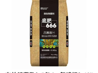 底肥666微生物菌剂5亿活效菌 氮磷钾18%八效合一 柱状有机菌肥  10袋起批图2