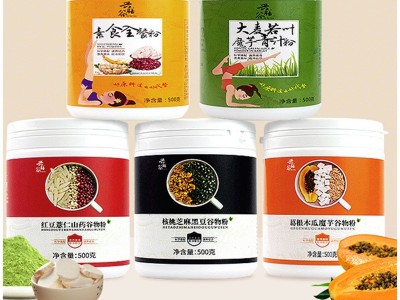 厂家供应红豆薏米粉 五谷粉代餐粉熟粉冲调饮品 饱腹代餐粉组合图2