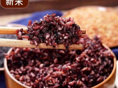 农产品五谷杂粮三色糙米新米糙米饭黑米红米 健身胚芽脂减 粗粮饭图1