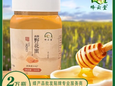 500克高原野花蜂蜜青海土特产百花土蜂蜜跑江湖地摊货源蜂蜜 批发图1