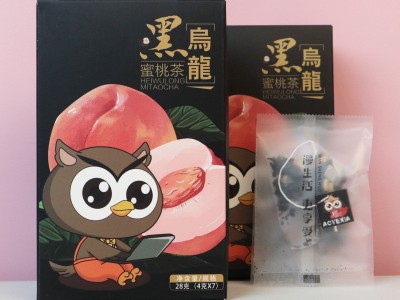 熬夜侠蜜桃黑乌龙茶 蜜桃乌龙茶 黑乌龙冷泡茶 三角茶包图2