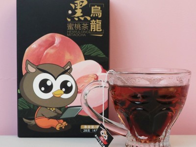 熬夜侠蜜桃黑乌龙茶 蜜桃乌龙茶 黑乌龙冷泡茶 三角茶包图1