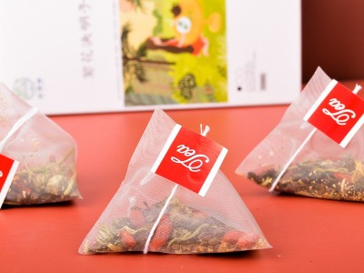 菊花决明子茶三角包金银花牛蒡根花茶 花草茶熬夜茶茶包厂家批发图2