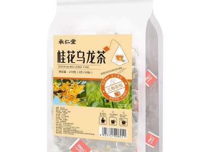 桂花乌龙茶 三角立体袋泡茶 调味茶150g优质桂花一件代发50包装图5