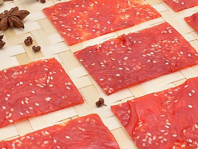 信礼坊零食食品 靖江特产 蜜汁/香辣/碳烤三味猪肉脯/200g*60包图6