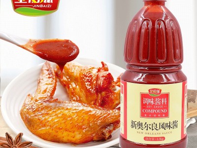 金佰滋香辣风味酱2.3kg/瓶*6批发炒菜调味酱烤牛肉烤羊肉串烧烤酱图1