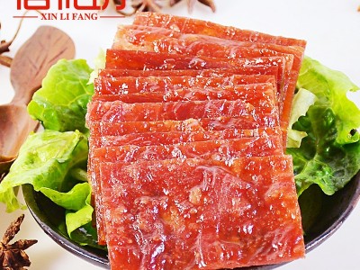 信礼坊零食食品 靖江特产 蜜汁/香辣/碳烤三味猪肉脯100g*50包图4