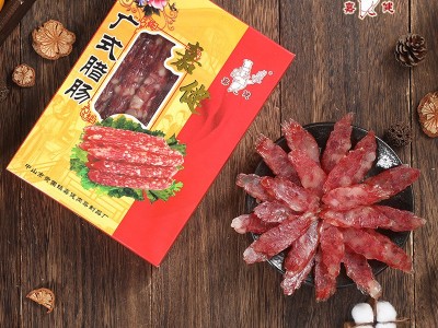 定制广式切肉腊肠500g广东广式广味香肠腊肉切粒腊肠特产年货送礼图3