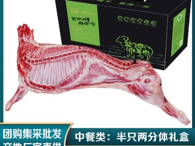 团购集采批发宁夏盐池滩羊半只羊两分体礼盒-火锅烧烤厂家直供图1