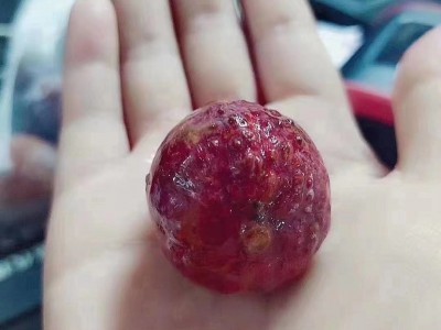 万鑫山冰冻荔枝入口冰凉丝丝甜蜜冷冻储存解冻后剥开即食400克/袋图1