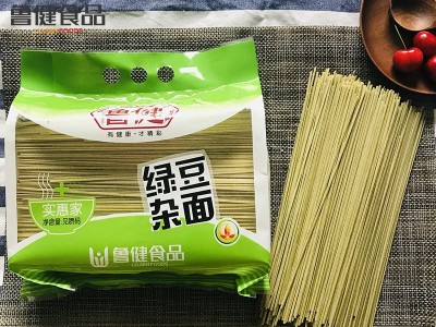 鲁健1.75kg绿豆杂面面条粗粮挂面实惠装多口味图3