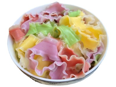 盒装刀削面蔬菜面叶荞麦面拧劲面菠菜菜汁宽面条花边挂面面片代发图5