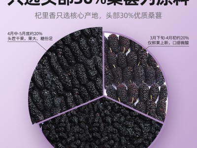 四川攀枝花桑葚杞里香300g圆罐桑椹干手选头茬桑葚干大果桑葚干图2