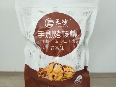 500g净重手剥烤核桃熟核桃奶油味新疆薄皮大核桃壳薄草本蜂蜜五香图3