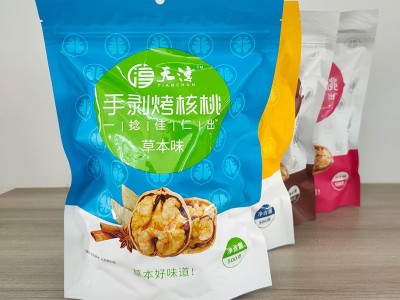 500g净重手剥烤核桃熟核桃奶油味新疆薄皮大核桃壳薄草本蜂蜜五香图1
