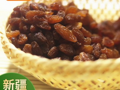 特级葡萄干新疆特产大颗粒厂家批发整箱散装烘焙零食红提干图1