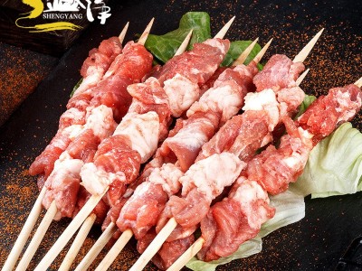牛肉串 烧烤半成品炸串串食材牛肉串 批发真鲜见冷冻腌制牛肉500g图1