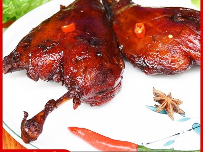 豪荣永泰酱香鸭腿 网红零售卤味酱鸭小腿 熟食类香辣美味小吃批发图1