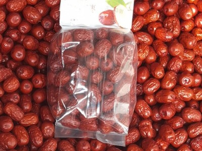 新疆免洗红枣批发袋装400g免洗若羌红枣灰枣干果泡茶煮粥零食红枣图2