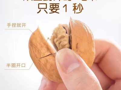 新疆2023新薄皮核桃原味无添加好核桃 薄皮核桃图2