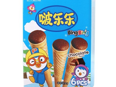 韩国啵乐乐什锦夹心饼干六一儿童节零食冰淇淋造型甜筒宝噜噜饼干图4