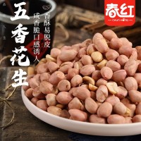 【老乡专属】五香花生米烘烤制作咸香酥脆可口沈阳春红食品厂家