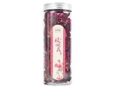 玫瑰花茶 重瓣红玫瑰泡茶滋补玫瑰花冠厂家批发低温烘干瓶装25g图5