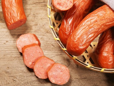220克哈尔滨红肠果木炭烤东北香肠批发腊肠熟食肉类零食烤肠图1