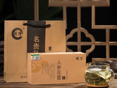 养生茶滋补花茶人参花蕾茶东北特产人参皂苷rg3人参皂甙源头厂家图1