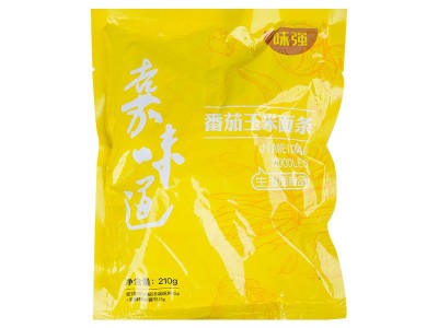 番茄玉米面条 家用袋装番茄面条带番茄料包玉米面条 批发玉米面条图5