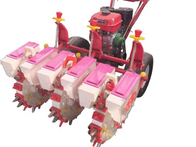 汽油播种机双行播种机玉米高粱谷子萝卜白菜荷兰豆手推式播种器图4