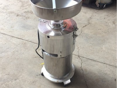 不锈钢芝麻酱豆浆机器花生杏仁腰果酱磨浆机全自动商用湿磨图4