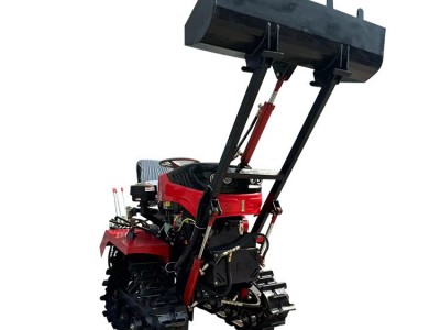 旱地用的25马力小四轮拖拉机水旱两用履带旋耕机开沟回填除草图5