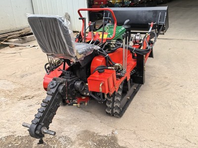 旱地用的25马力小四轮拖拉机水旱两用履带旋耕机开沟回填除草图4