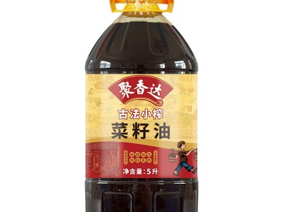 聚香达古法小榨菜籽油5L非转基因油菜籽压榨源头厂家整箱一件代发图5