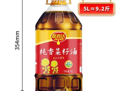 包邮纯香菜籽油5L非转基因正宗菜籽油源头厂家图5