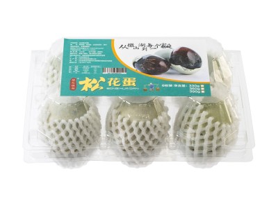 山东湖区特产无铅工艺糖心松花蛋工厂批发4枚6枚装变蛋皮蛋松花蛋图5