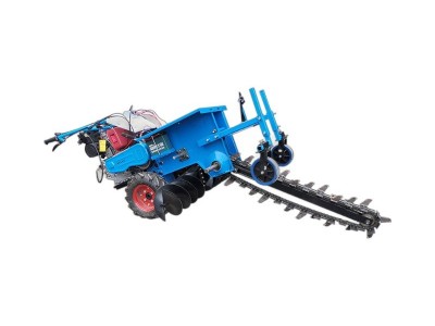 链条式水管打沟机小型手扶开沟机深沟管道开槽机犁地松土微耕机图5