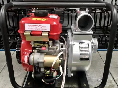 四冲程柴油4英寸抽水泵 农业灌溉高压自吸泵 100mm口径汽油清水泵图3