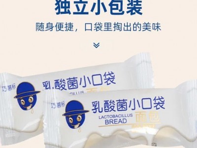 乳酸菌小口袋夹心面包儿童早餐软面包整箱批发休闲蛋糕零食小包装图2