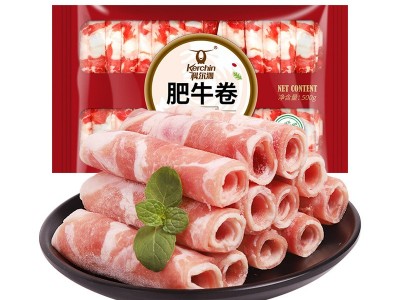 科尔沁牛肉片肥牛卷500g内蒙牛肉卷火锅食材厂家批发图3